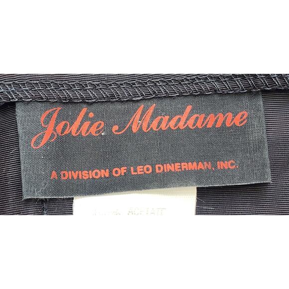 Vintage Jolie Madame Dress Juniors 5 Black Lace Strapless Fit & Flare Whimsygoth - Picture 8 of 10